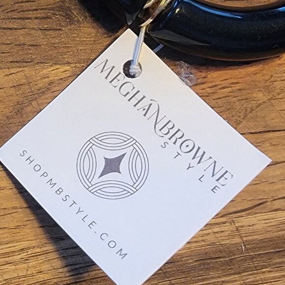 Meghan Browne Style Harry Black Chunky Stretch Bracelet - Picture 9 of 9